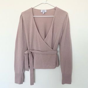 & Other Stories Wool Alpaca Blend Wrap Cardigan Size S